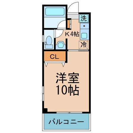 スカイハイツ香西の物件間取画像